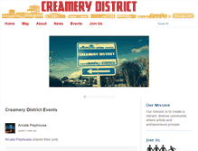 Tablet Screenshot of creamerydistrict.org